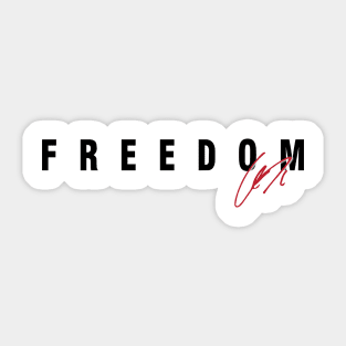 Freedom Charlie-Kirk Signature Sticker